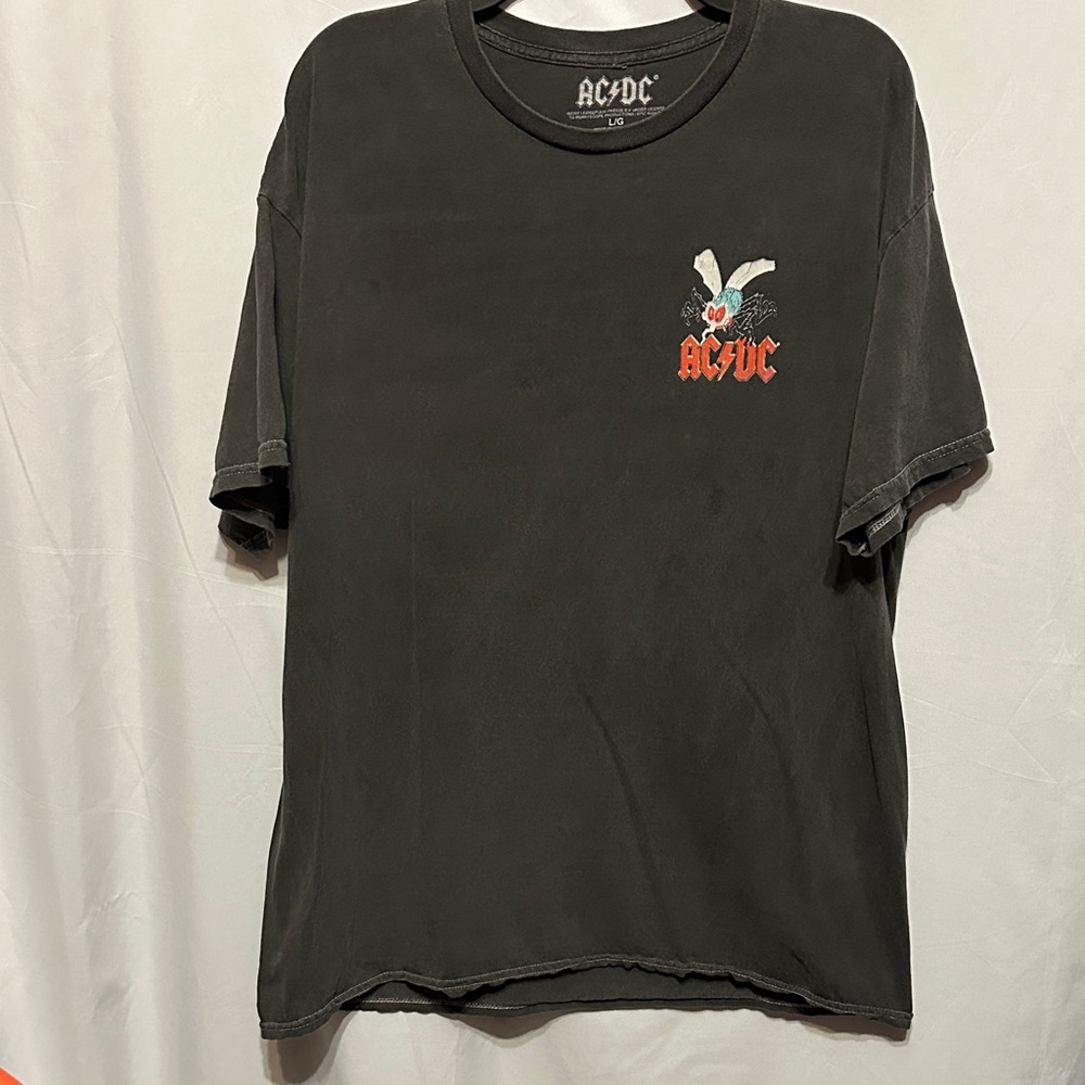 AC/DC Charcoal Short Sleeve Tee